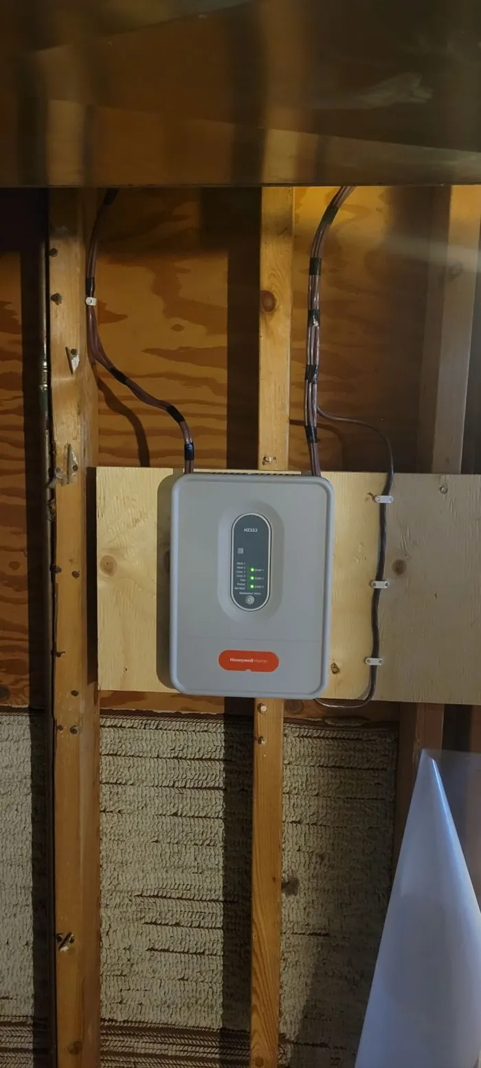 HVAC wall control in a finished home