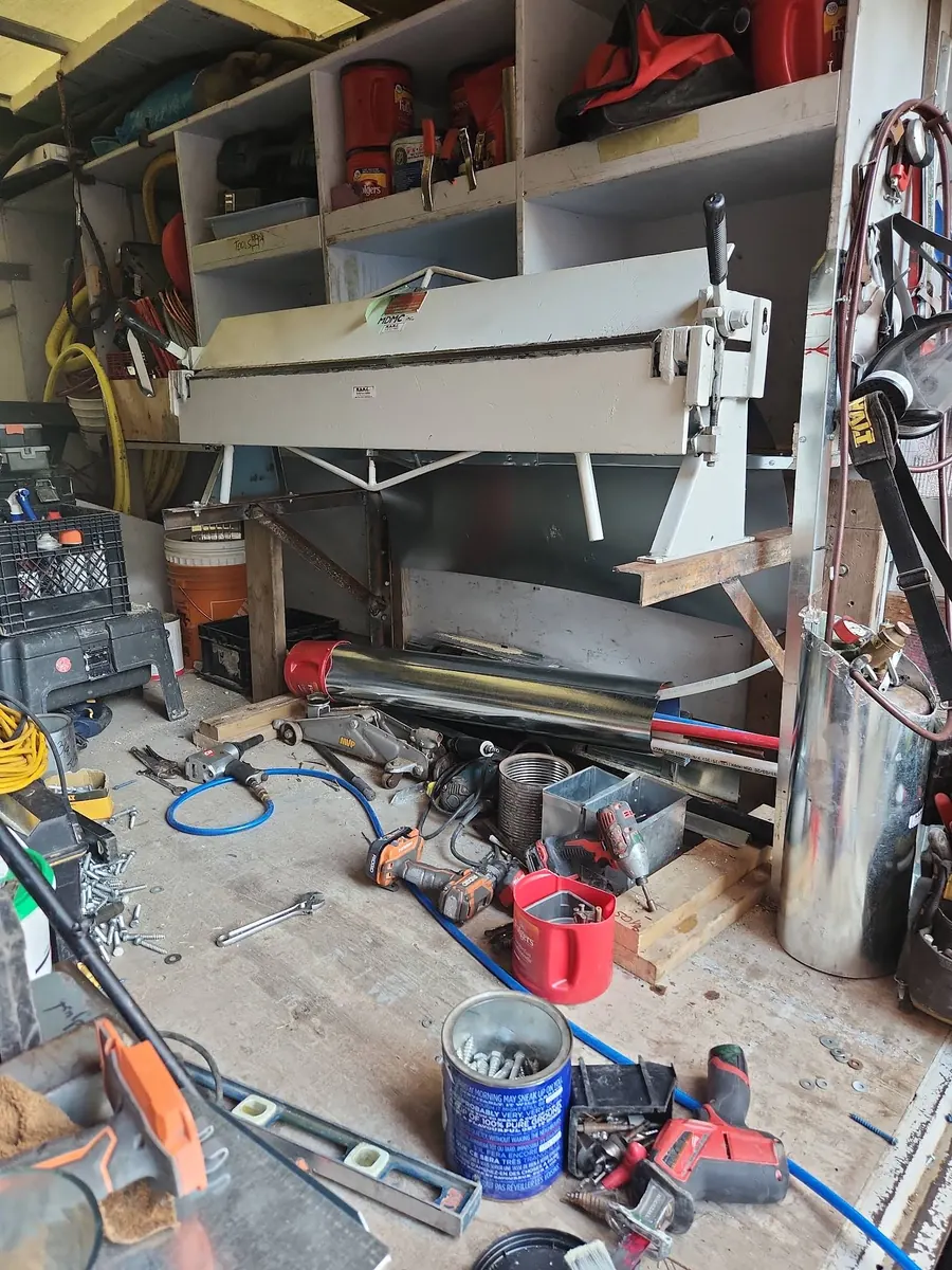 The MDMC sheet metal brake in the Windsor shop